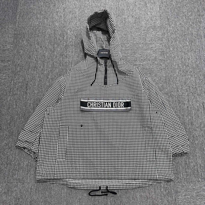 Dior Houndstooth Embroidered Anorak Jacket-zp