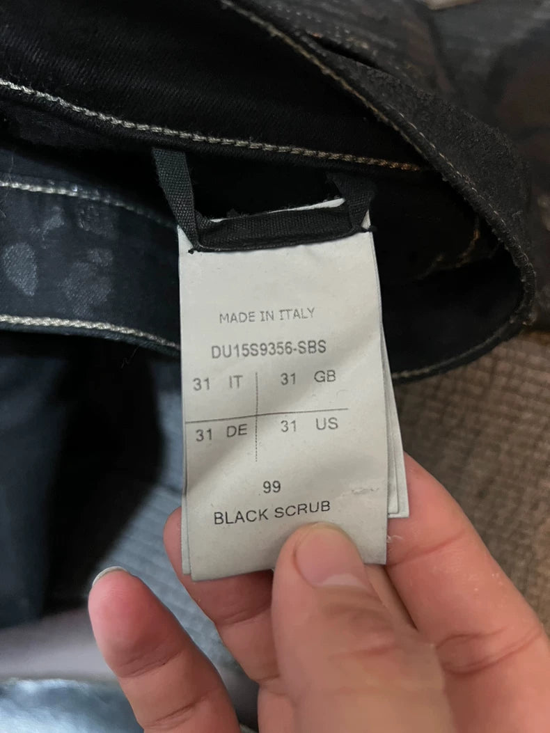 Rick Owens 15ss Waxed Denim Jeans