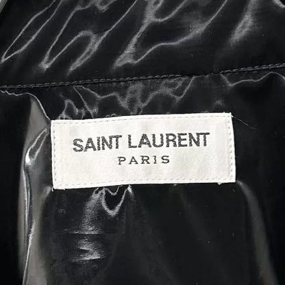 Black Patent Leather Shirt from Saint Laurent