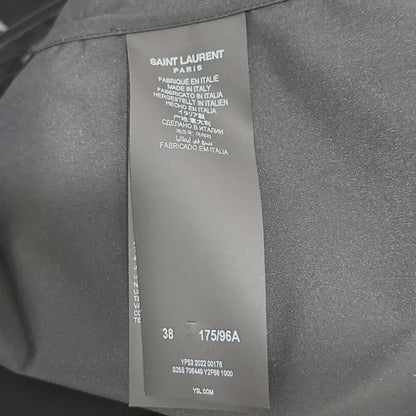 Black Patent Leather Shirt from Saint Laurent