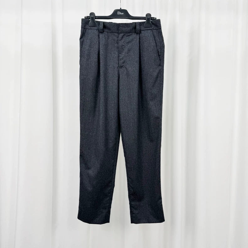 Acne Studios Striped Wool Casual Trousers-yf