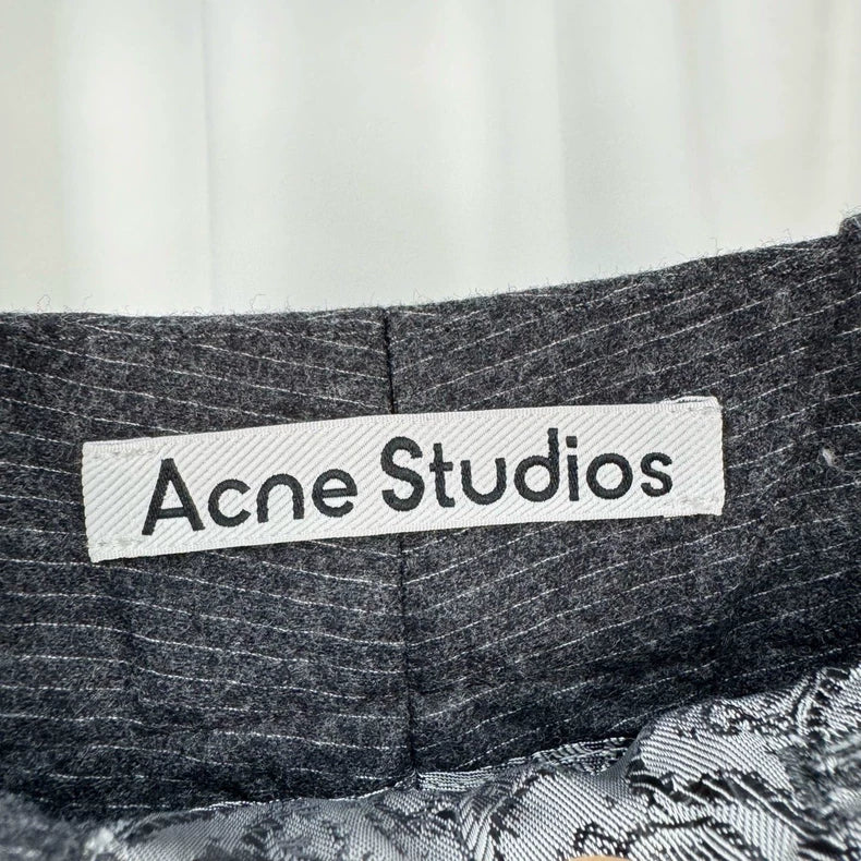 Acne Studios Striped Wool Casual Trousers-yf