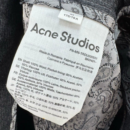 Acne Studios Striped Wool Casual Trousers-yf