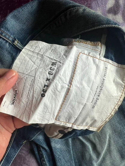 VISVIM Damaged Patch Denim Pants Size 38