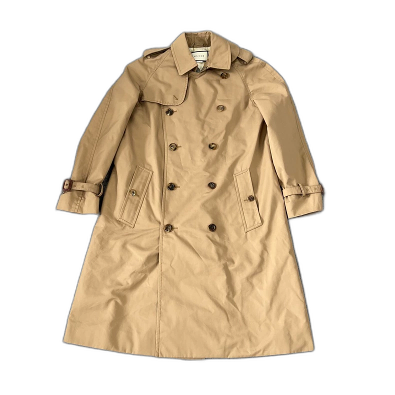 Gucci Embroidered Cat Trench Coat