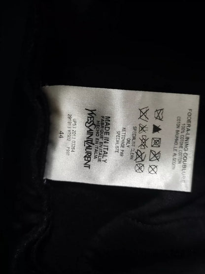 YSL Runway Patchwork Lambskin Wool Trousers