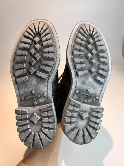 Givenchy Black Leather High-Top Boots