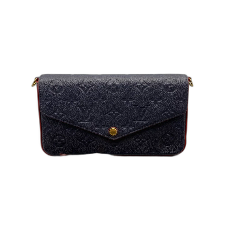 Louis Vuitton Leather Chain Crossbody Bag