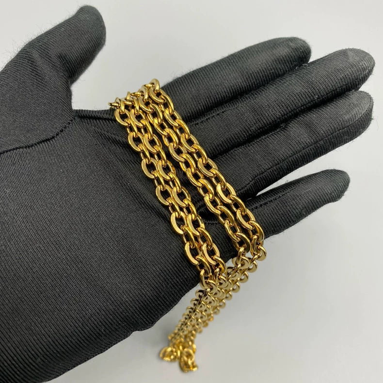 Louis Vuitton Leather Chain Crossbody Bag