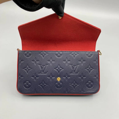 Louis Vuitton Leather Chain Crossbody Bag