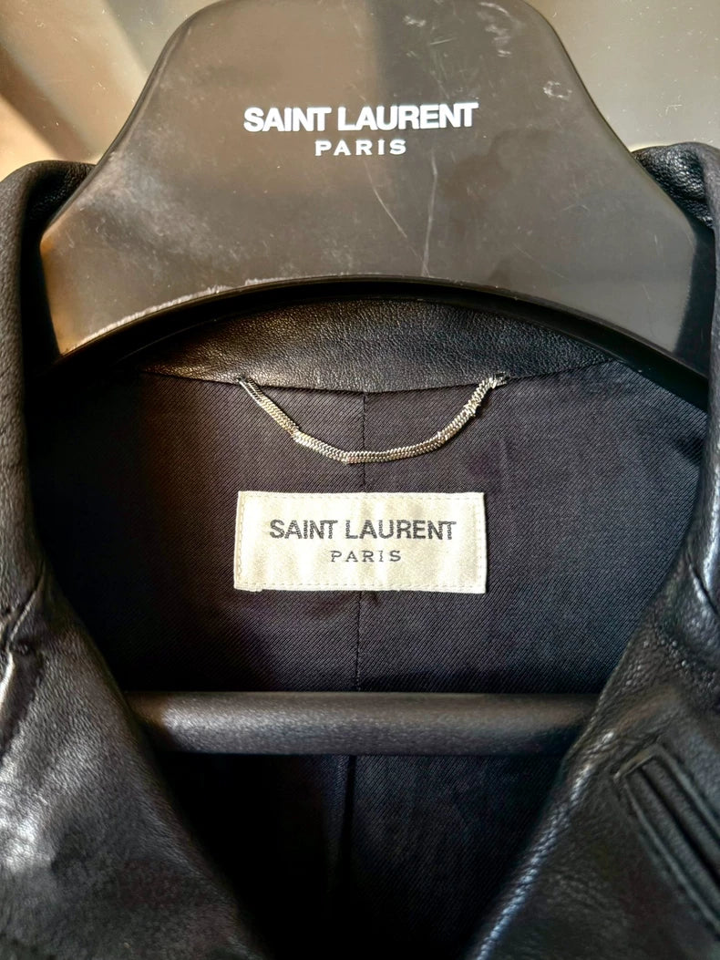 Saint Laurent Leather Hunting Jacket