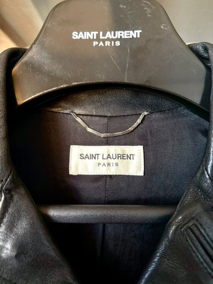 Saint Laurent Leather Hunting Jacket