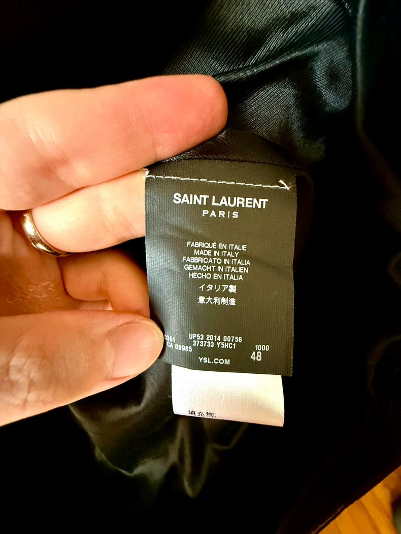 Saint Laurent Leather Hunting Jacket