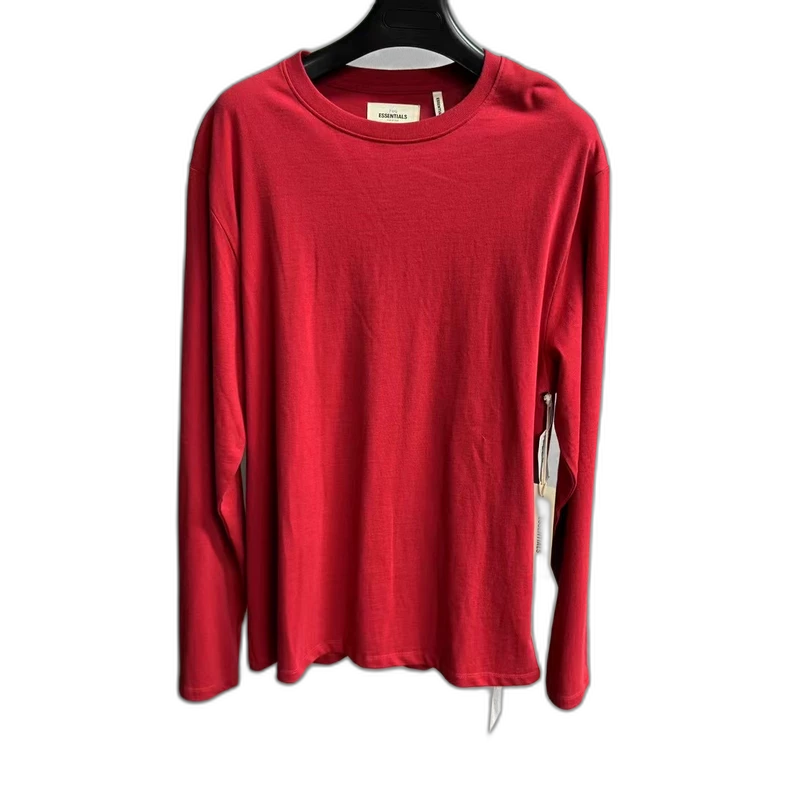 Fear of God Red Logo Long Sleeve Shirt