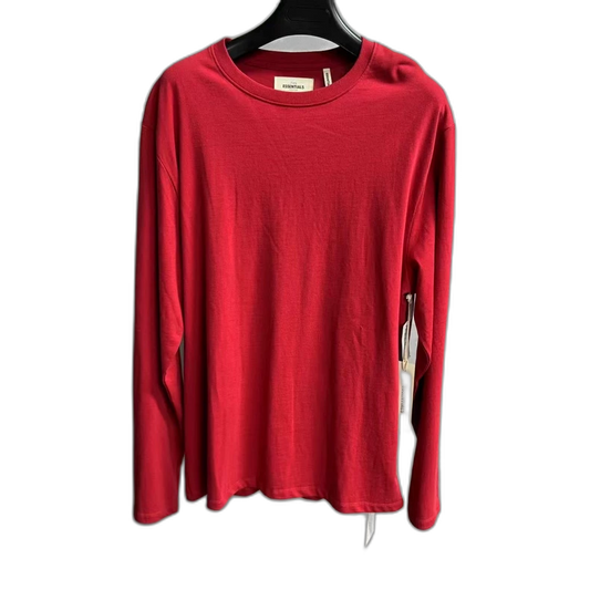 Fear of God Red Logo Long Sleeve Shirt