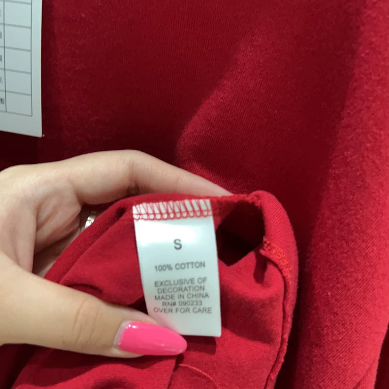 Fear of God Red Logo Long Sleeve Shirt