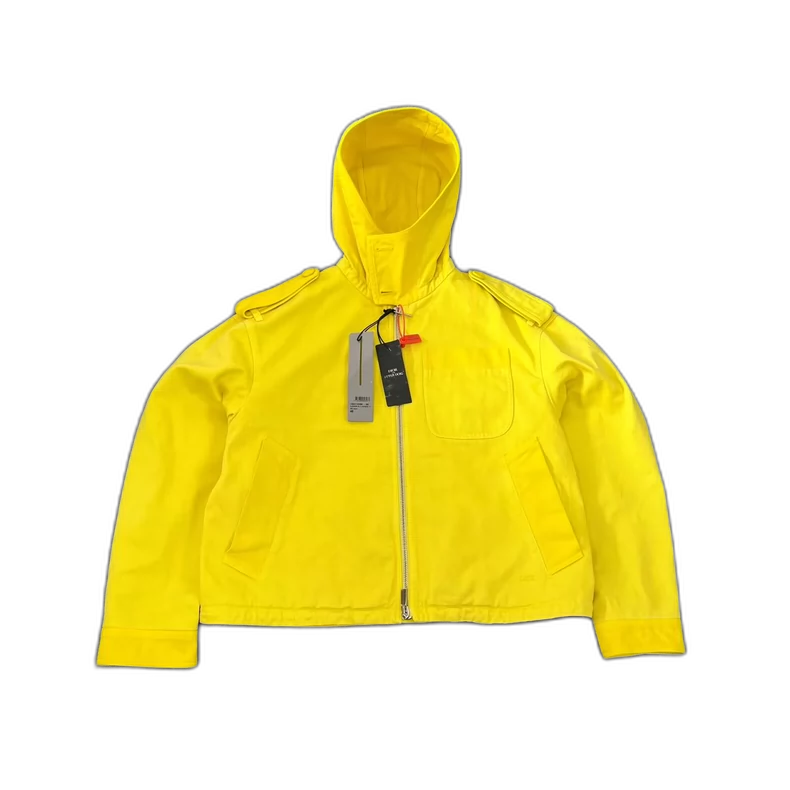 Dior Yellow Hooded Denim Jacket