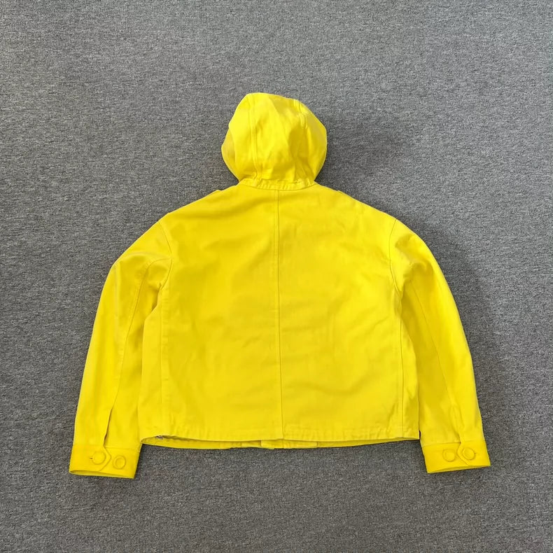 Dior Yellow Hooded Denim Jacket