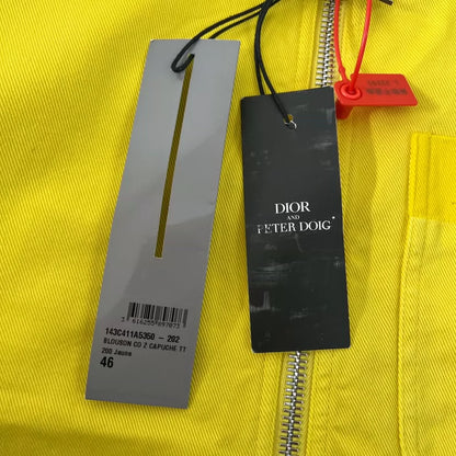 Dior Yellow Hooded Denim Jacket