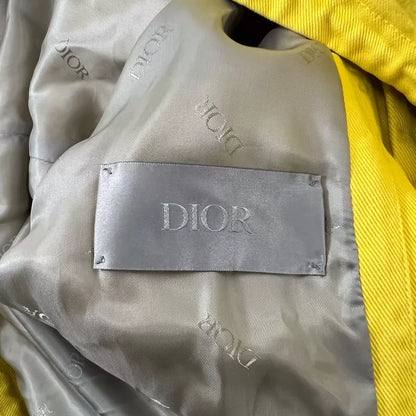 Dior Yellow Hooded Denim Jacket