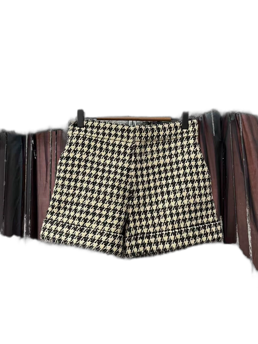 Dior Houndstooth Pattern Shorts