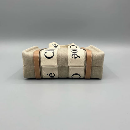 Chloe Woody Canvas Tote Bag
