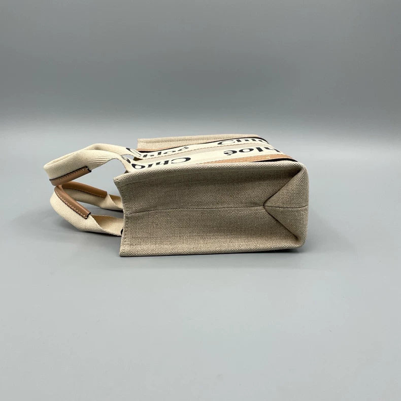 Chloe Woody Canvas Tote Bag