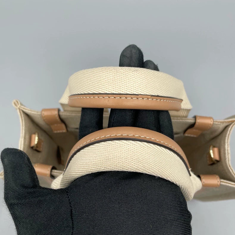 Chloe Woody Canvas Tote Bag