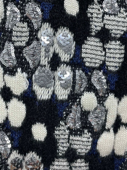 Chanel Sequin Floral Knit Sweater