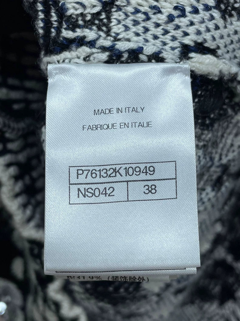 Chanel Sequin Floral Knit Sweater