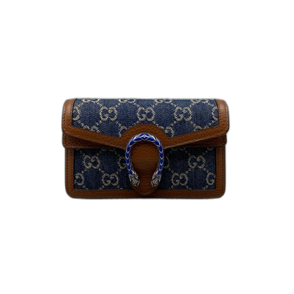 Gucci Denim Chain Crossbody Bag