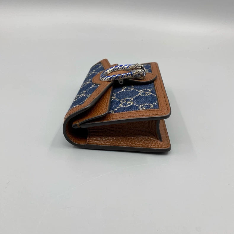 Gucci Denim Chain Crossbody Bag