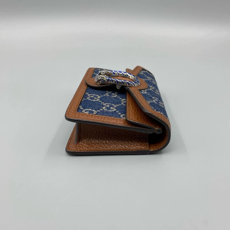 Gucci Denim Chain Crossbody Bag