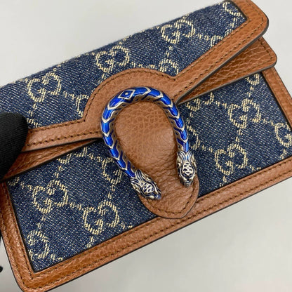 Gucci Denim Chain Crossbody Bag