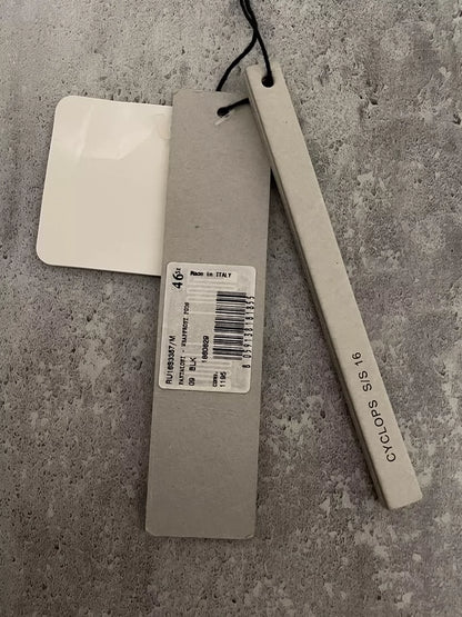 Rick Owens Black Asymmetric Shorts