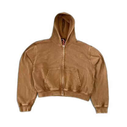 We11done Logo Zip-Up Hoodie