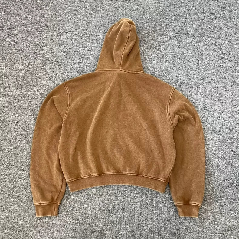 We11done Logo Zip-Up Hoodie