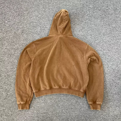 We11done Logo Zip-Up Hoodie