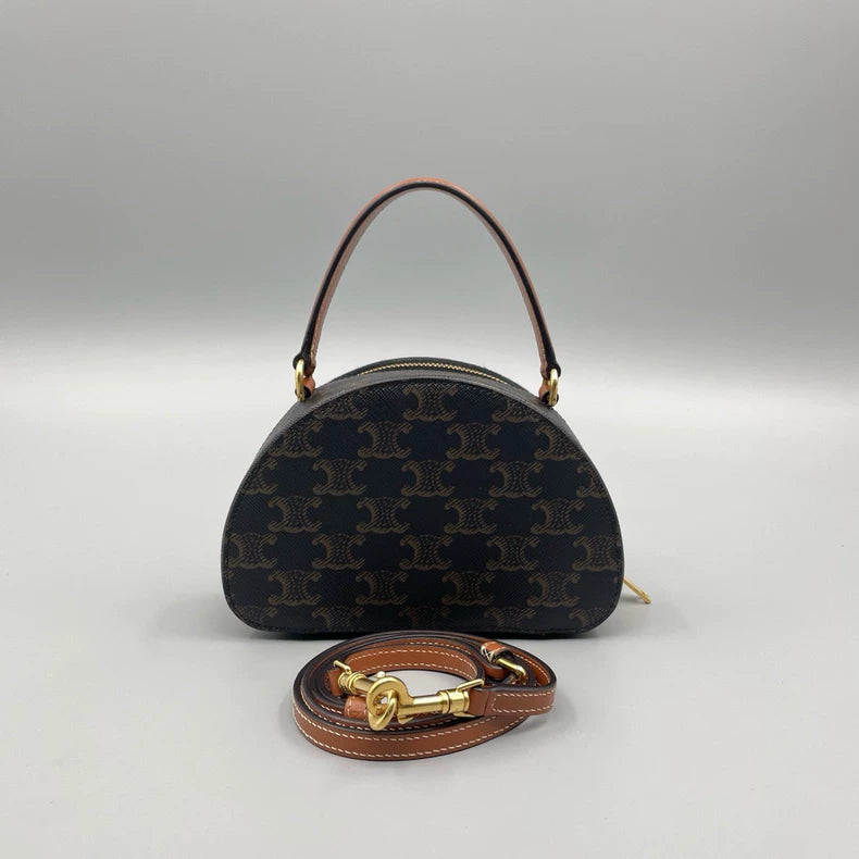 Celine Vintage Monogram Half Moon Bag