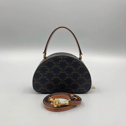 Celine Vintage Monogram Half Moon Bag