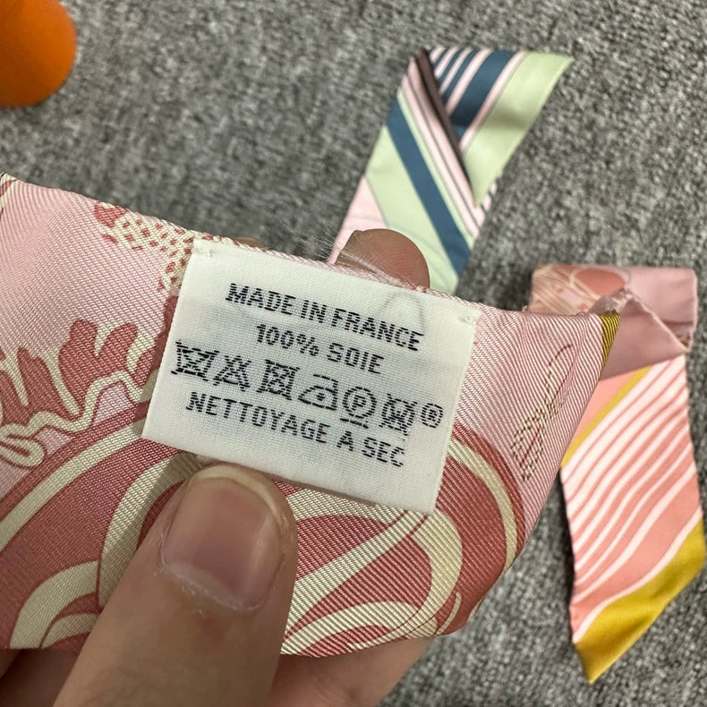 Hermes Silk Scarf with Comic Design