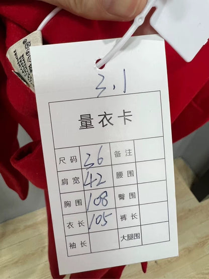 Hermes Red Cashmere Coat Size 36