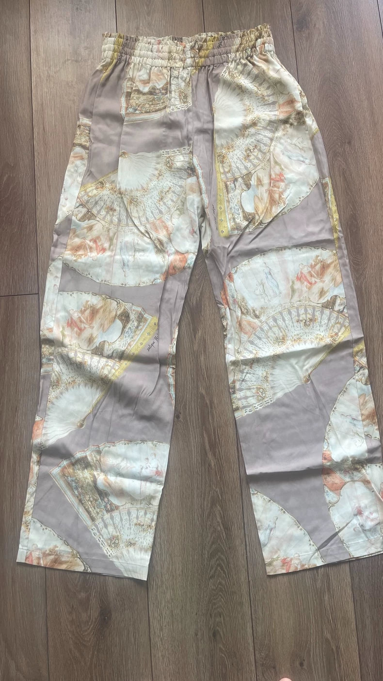 Acne Studios Floral Print Casual Pants-yf
