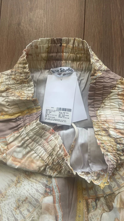 Acne Studios Floral Print Casual Pants-yf