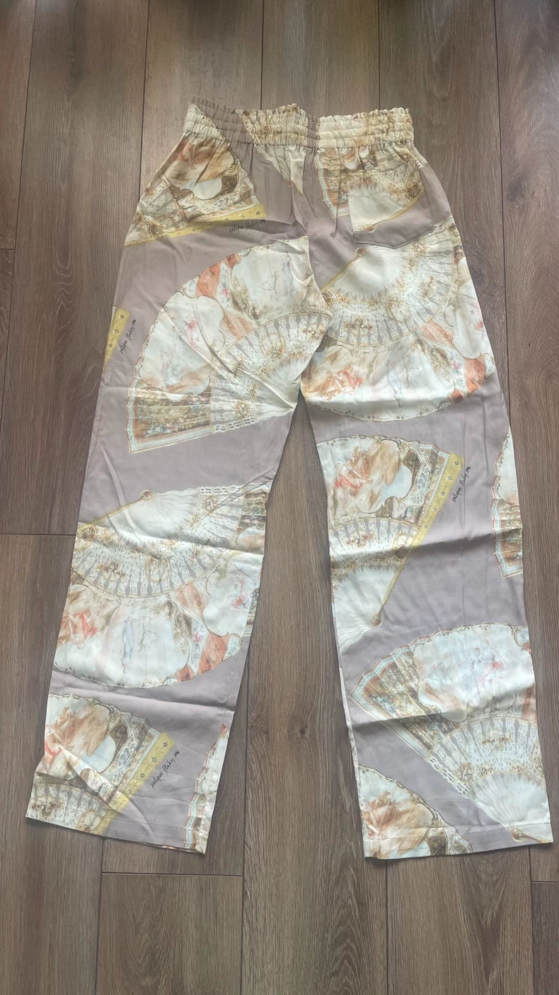 Acne Studios Floral Print Casual Pants-yf