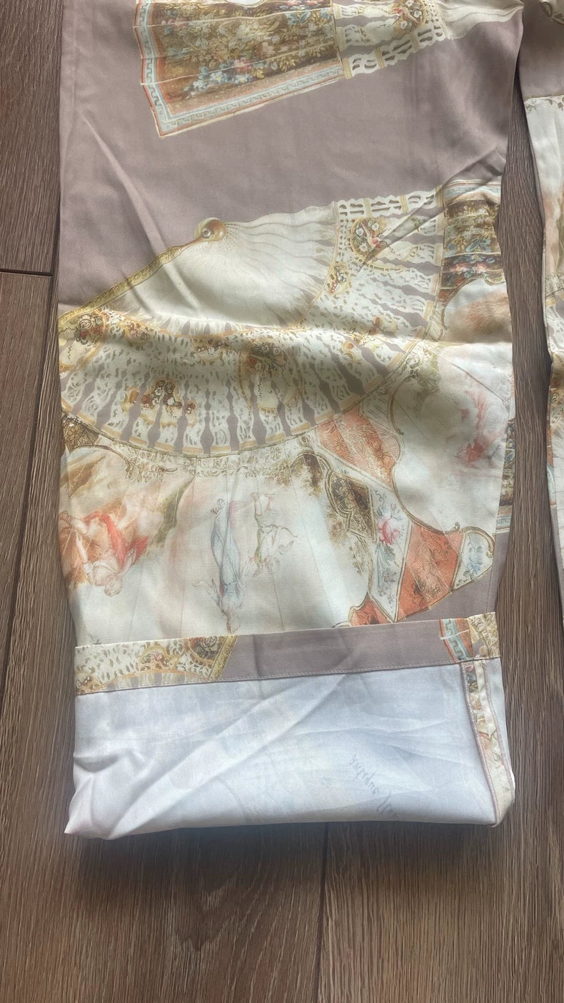 Acne Studios Floral Print Casual Pants-yf