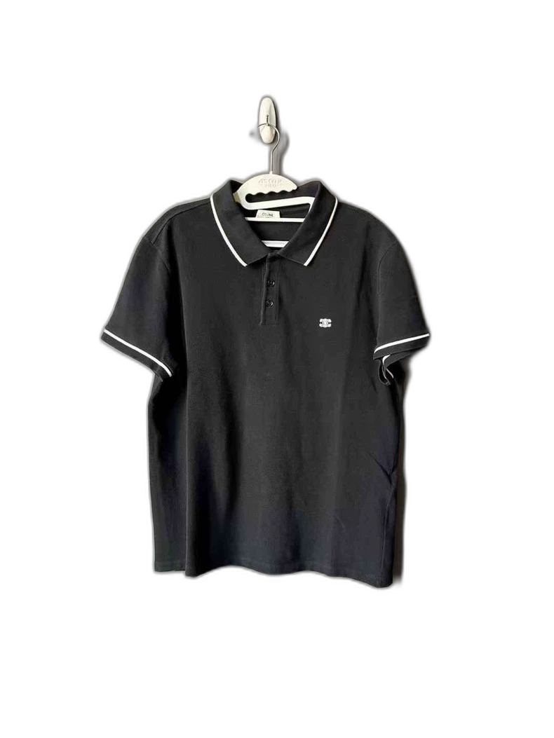 Celine  Embroidered Polo Shirt