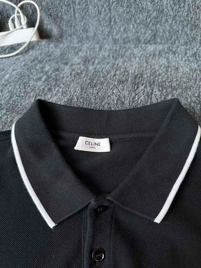 Celine  Embroidered Polo Shirt