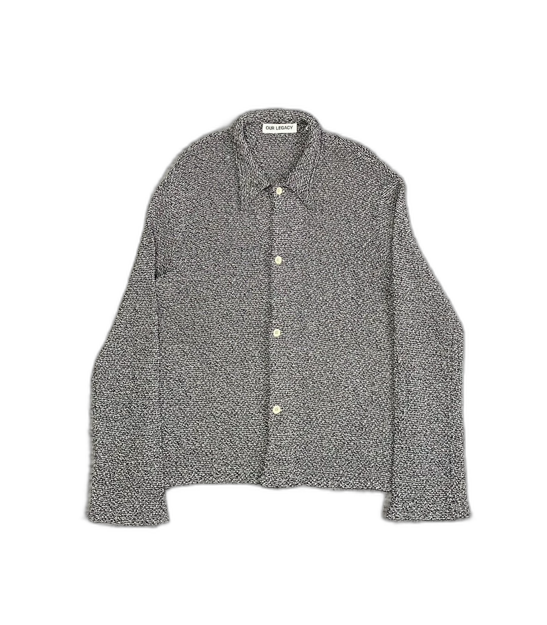 Our Legacy Snowflake Knit Cardigan Black White-zp