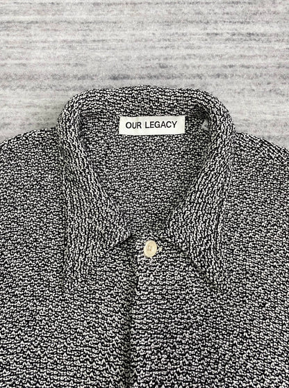 Our Legacy Snowflake Knit Cardigan Black White-zp